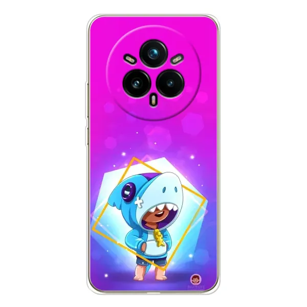 Чехол с рисунком «Леон в костюме Акулы» для Realme 14 Pro Plus
