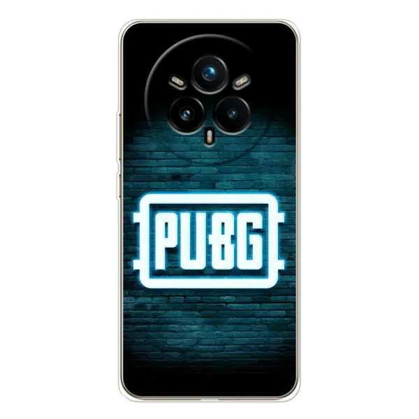 Чехол с рисунком «Лого PUBG» для Realme 14 Pro Plus Чехол с рисунком «Лого PUBG» для Realme 14 Pro Plus