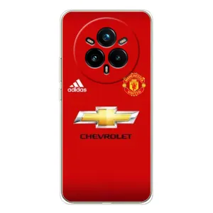 Силиконовые Чехлы принт Футбол на Realme 14 Pro Plus (Man United)