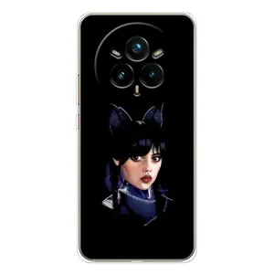Чехлы с принтом Уэнсдей на Realme 14 Pro Plus (Милая Уэнсдей)