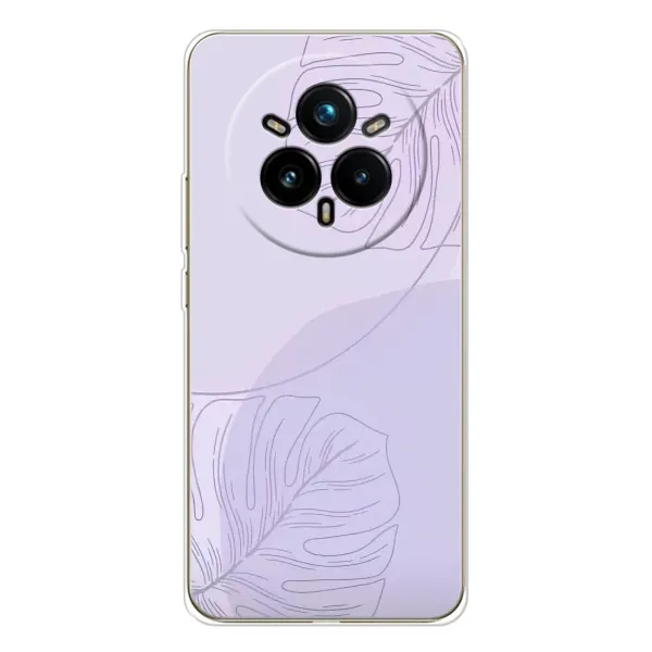 Чехол с рисунком «Монстера фиолетовая» для Realme 14 Pro Plus Чехол с рисунком «Монстера фиолетовая» для Realme 14 Pro Plus
