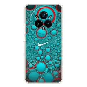 Силиконовый Чехол на Realme 14 Pro Plus с картинкой Nike (Найк зеленый)