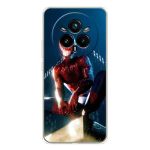 Чехол Супергерой Человека Паука на Realme 14 Pro Plus (Паук на доме)