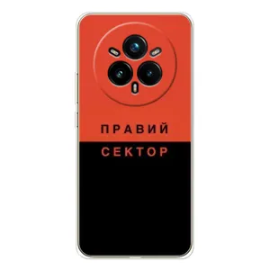 Чехлы УПА (Красно-Чёрный) на Realme 14 Pro Plus (Правый Серктор)