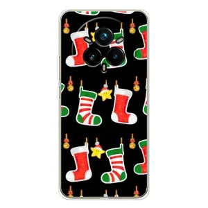 Силиконовый бампер на рождество для Realme 14 Pro Plus (Рождественские подарки)