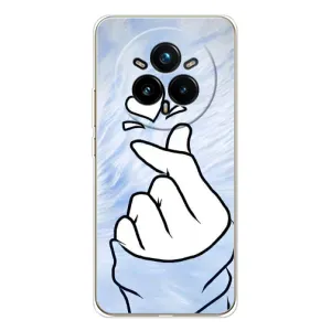 Чехлы (Знак сердечка) на Realme 14 Pro Plus (Сердечка знак)