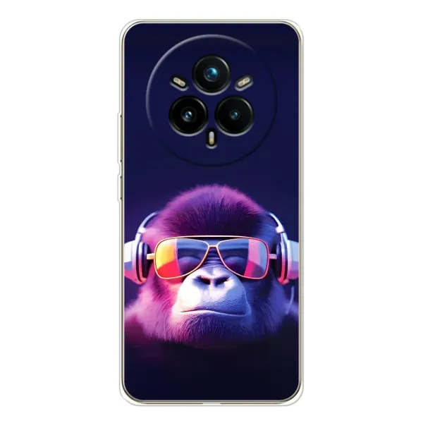 Чехол с рисунком «Стильная обезьяна» для Realme 14 Pro Plus