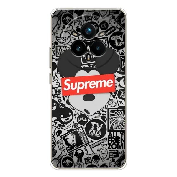 Чехол с рисунком «Supreme Маус» для Realme 14 Pro Plus Чехол с рисунком «Supreme Маус» для Realme 14 Pro Plus