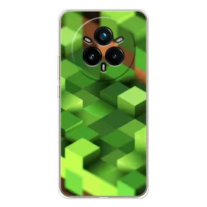 Чехлы для Realme 14 Pro Plus (Персонажи Майн Крафт) (Текстура)