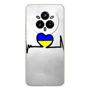 Силиконовый Чехол на Realme 14 Pro Plus (Я-Украина) (Украинская кардиограмма)