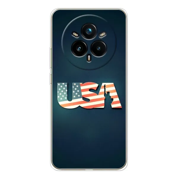 Чехол с рисунком «USA» для Realme 14 Pro Plus Чехол с рисунком «USA» для Realme 14 Pro Plus