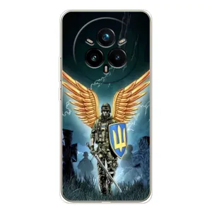 Патриотический Чехол для Realme 14 Pro Plus (ЗСУ з крильями)