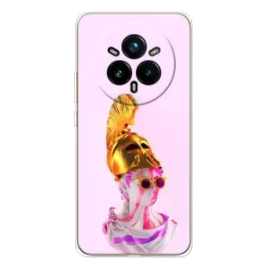Чехол с Прикольным принтом на Realme 14 Pro (АРТ Статуя)