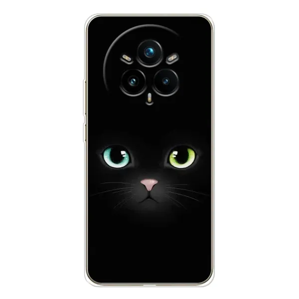 Чехол с рисунком «Черный Котик» для Realme 14 Pro 5G Чехол с рисунком «Черный Котик» для Realme 14 Pro 5G