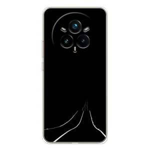 Чохол з картинками на чорному фоні для Realme 14 Pro (Дорога)