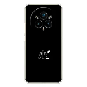 Чохол з картинками на чорному фоні для Realme 14 Pro (Книжки)