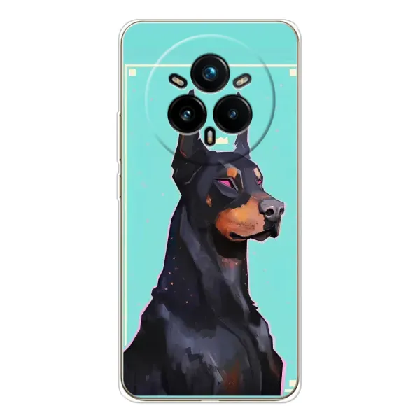 Чехол с рисунком «Король доберман» для Realme 14 Pro 5G Чехол с рисунком «Король доберман» для Realme 14 Pro 5G