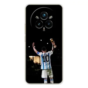 Чехлы Лео Месси Аргентина для Realme 14 Pro (Лео Чемпион)