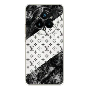 Чехол Стиль Louis Vuitton на Realme 14 Pro (LV на белом)