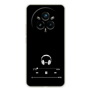 Чохол з картинками на чорному фоні для Realme 14 Pro (Плеєр)