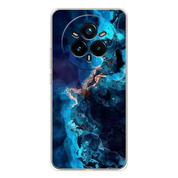 Чехол с рисунком «Синий мрамор» для Realme 14 Pro 5G Чехол с рисунком «Синий мрамор» для Realme 14 Pro 5G