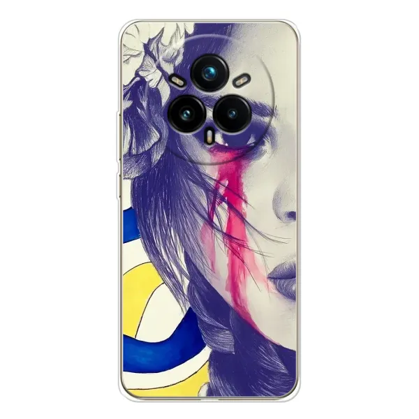 Чехол с рисунком «Слезы Украины» для Realme 14 Pro 5G Чехол с рисунком «Слезы Украины» для Realme 14 Pro 5G