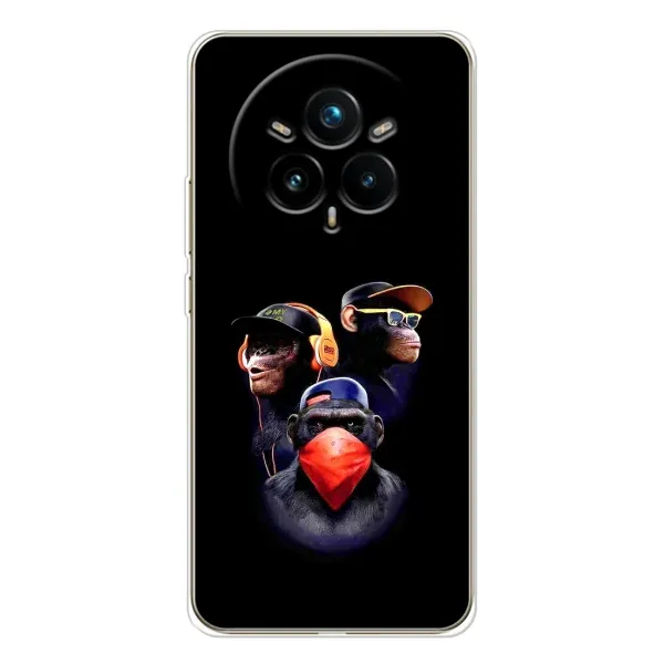 Чехол с рисунком «Три обезьяны» для Realme 14 Pro 5G Чехол с рисунком «Три обезьяны» для Realme 14 Pro 5G