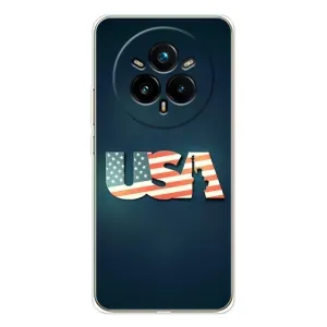 Чехол Флаг USA для Realme 14 Pro (USA)