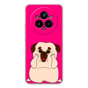 Чехол (ТПУ) Милые собачки для Realme 14 Pro (Веселый Мопсик)