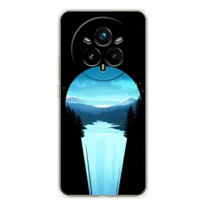 Летний Чехол на Realme 14 Pro (Синий Водопад)