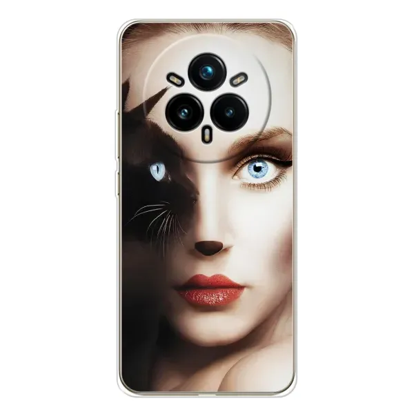 Чехол с рисунком «Женщина кошка» для Realme 14 Pro 5G Чехол с рисунком «Женщина кошка» для Realme 14 Pro 5G