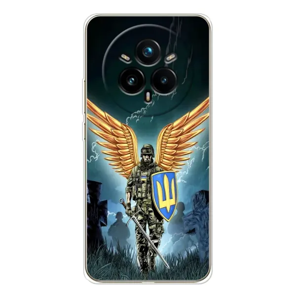 Чехол с рисунком «ЗСУ з крильями» для Realme 14 Pro 5G