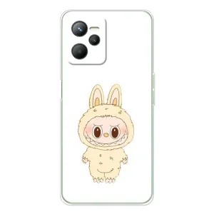 Чохол з принтом Лабубу для Realme 14 (Бежевий Лабубу)