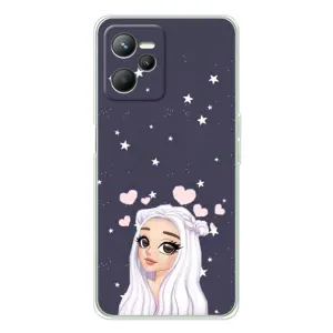 Чохол Стильні дівчата на Realme 14 (Дівчина та серця)