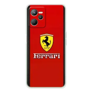 Силіконовий бампер з картинкою машини на Realme 14 (Ferrari Logo)