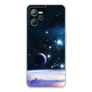 Чехол (ТПУ) с планетами на Realme 14 (Космический вид)