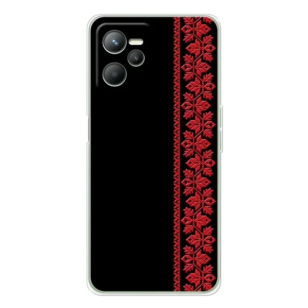 Чехол с рисунком «Красная Вышиванка» для Realme 14 Чехол с рисунком «Красная Вышиванка» для Realme 14