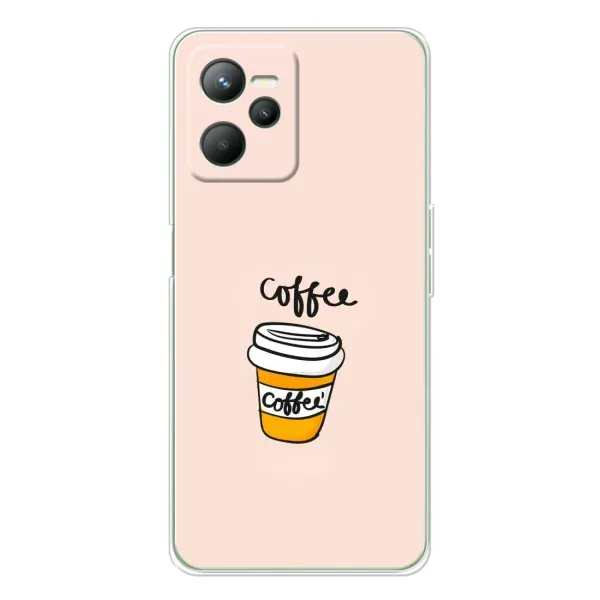 Чехол с рисунком «Кружка кофе» для Realme 14 Чехол с рисунком «Кружка кофе» для Realme 14