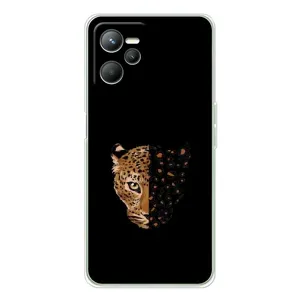 Чохол з леопардовим принтом на Realme 14 (Леопард на чорному)
