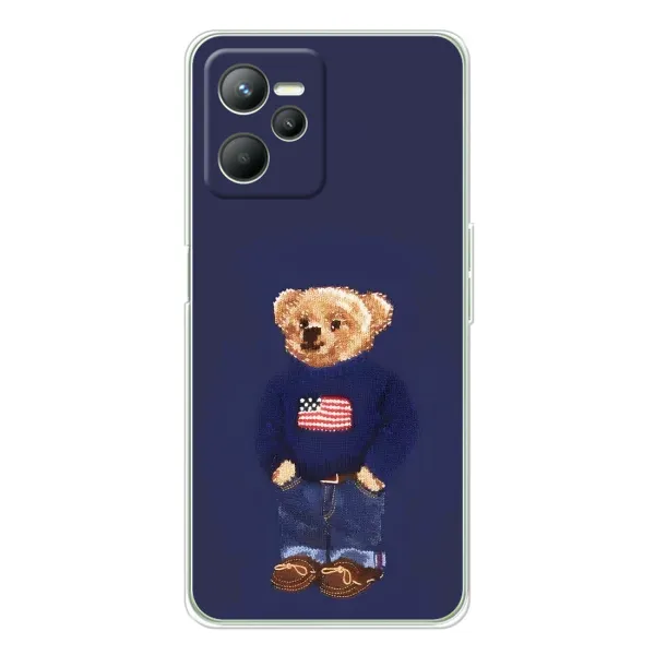 Чехол с рисунком «Мишка USA» для Realme 14