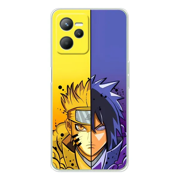 Чехол с рисунком «Naruto Vs Sasuke» для Realme 14 Чехол с рисунком «Naruto Vs Sasuke» для Realme 14