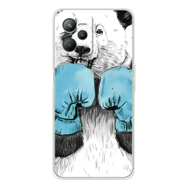Чехол с рисунком «Панда боксер» для Realme 14 Чехол с рисунком «Панда боксер» для Realme 14