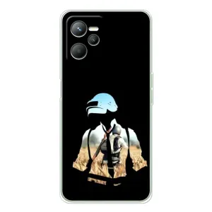 Силиконовый чехол с картинкой "Герой Pubg" на Realme 14 (Пубг мен)