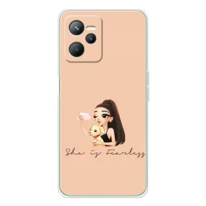 Силіконовый Чохол на Realme 14 з картинкой Модных девушек (З собакою)