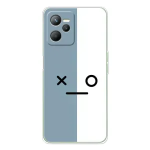 Чохли (ТПУ) (смішні стікери) для Realme 14 (Сіро-білий)