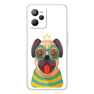 Бампер для Realme 14 с картинкой "Песики" (Собака Король)