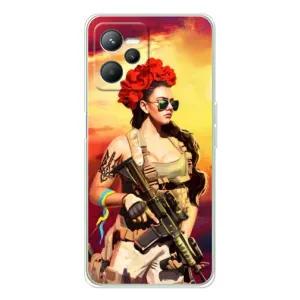 ЗСУ Чехлы (TPU) для Realme 14 (Женщина солдат)