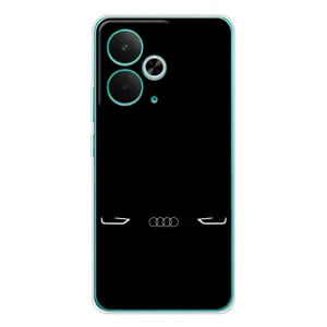 Силіконовий бампер з картинкою машини на Realme 14T (Сілует Audi)