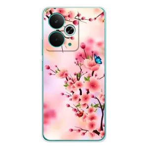 Чохол з картинкою Сакури на Realme 14T (Метелики на сакурі)
