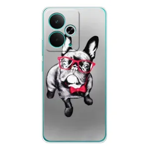 Чохол (ТПУ) Милі песики для Realme 14T (Бульдог в окулярах)